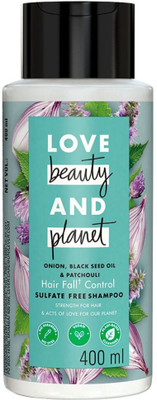 Love Beauty And Planet Onion, Blackseed & Patchouli Hairfall Control Sulfate Free Shampoo(400 ml)