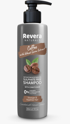 lamiglow REVERA COFFEE SHAMPOO FOR STORNG & HEALHTY HAIRS PACK OF 200ML x 1(200 ml)