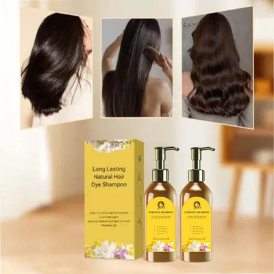 Sandarbh Long lasting hair dye shampoo for Weak Moisturizing Hair , Yellow