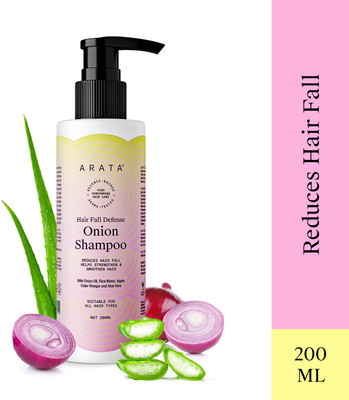 ARATA Hair Fall Defense Onion Shampoo For Hair Growth And Hair Fall Control  (200 Ml) For Rs. 99 @ 67 %