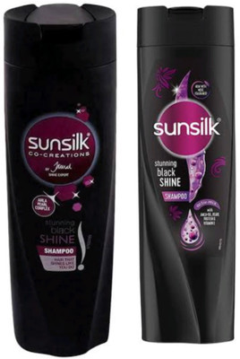 SUNSILK Stunning Black Shine Shampoo 165ml x 2n(330 ml)