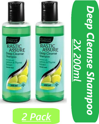 ASSURE Deep Cleanse Shampoo Enriched Lemon & Thyme Extracts (2X 200ml)(400 ml)