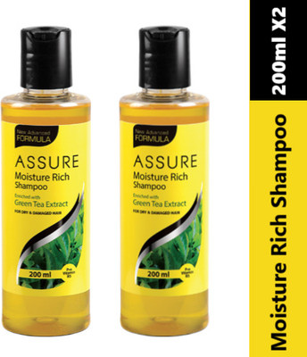 ASSURE Moisure Rich Shampoo combo set of 2 (400ML)(400 ml)