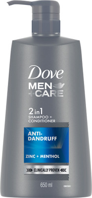 DOVE Men+Care Anti Dandruff 2in1 Shampoo+Conditioner  (650 Ml) For Rs. 400 @ 50 %