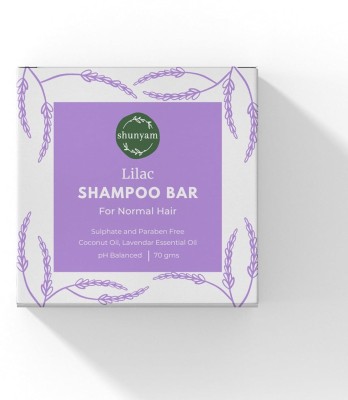 Shunyam Lilac Shampoo Bar Shampoo for Dull Hair(70 ml)