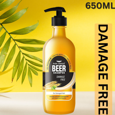 PARK AVENUE Beer shampoo For Damaged hair (650ml) | Paraben Free(650 ml)