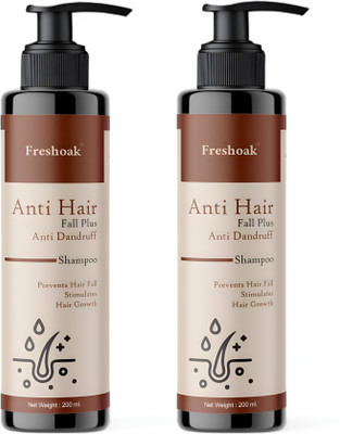 freshoak AMLA & BHRINGRAJ SHAMPOO PACK OF 2(400 ml)
