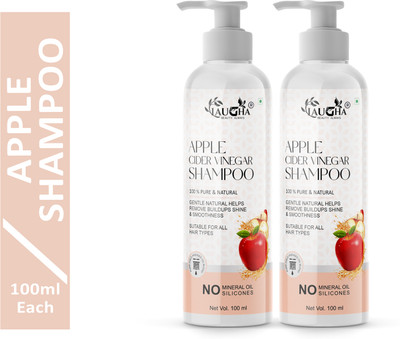 Laugha Apple Cider Vinegar Shampoo | Daily care shampoo to remove dryness & scalp itch(200 ml)