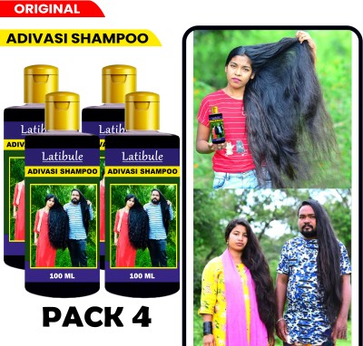 Latibule Adivasi best Herbal Hair shampoo,Strengthening Hair shampoo(400 ml)