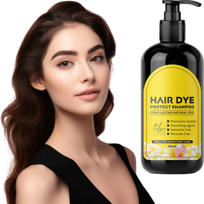 vcn Hair Dye Shampoo for Shine & Strength – 300ml(300 ml)