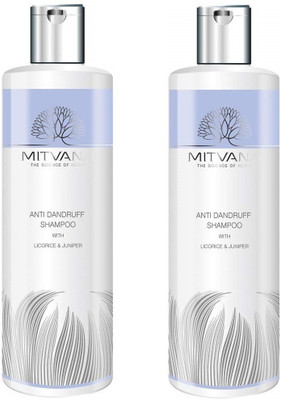 Mitvana Anti-Dandruff Shampoo with Licorice , Pack of 2(400 ml)