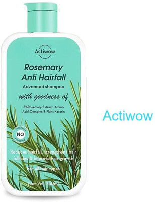 ACTIWOW Rosemary Shampoo For Preventing Premature Hair Loss and Enhancing Growth(300 ml)