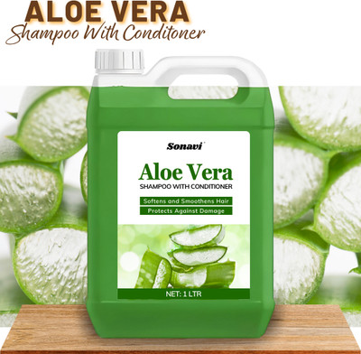 Sonavi Aloe Vera Hair Cleanser Shampoo | Easy Wash | Soft Hair Shampoo(1 L)
