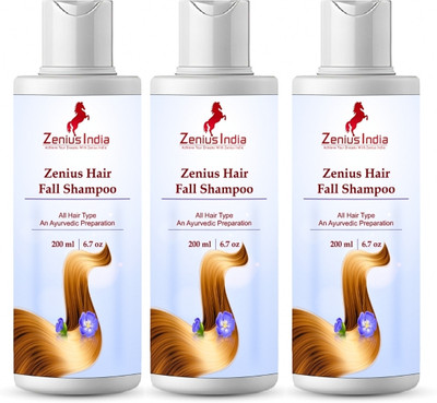 Zenius Hair Fall Shampoo Anti-Dandruff Shampoo for Itchy & Flaky Scalp (Pack Of 3)(600 ml)