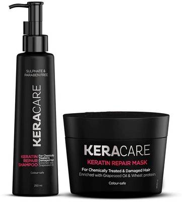 Godrej Professional Keracare Repair Shampoo 250ml + Keracare Repair Mask 250G For Girl's & Woman's