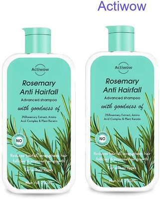 ACTIWOW Rosemary Shampoo For Restoring Hair’s Natural Balance and Reducing Fall A001(500 ml)