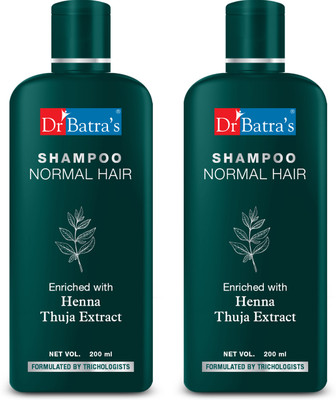 Dr Batra's Shampoo Enriched With Henna (200 ML) Pack of 2(400 ml)