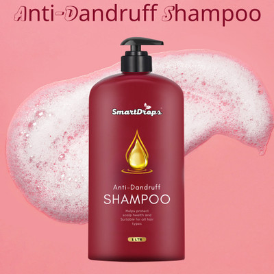 smartdrops Smooth & Silky Anti-Dandruff Hair growth Shampoo(1 L)