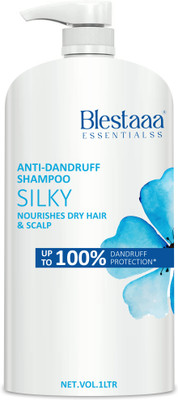 blestaaa essentialss Smooth & Silky Anti Dandruff Shampoo for Softer and A Smoother Hair(1 L)