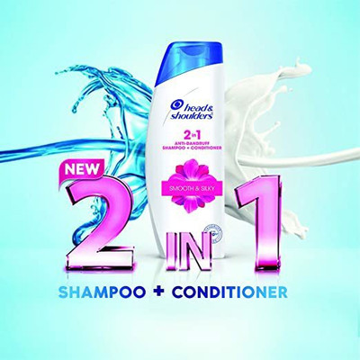 HEAD & SHOULDERS 2 IN 1 SMOOTH & SILKY, 340ML COMBO OF 1(340 ml)