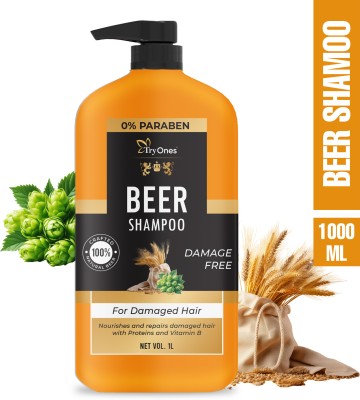 Tryones Beer Nourishes & Repairs Damaged Hair , Vitamin B5, Argan Oil Hair Shampoo(1 L)