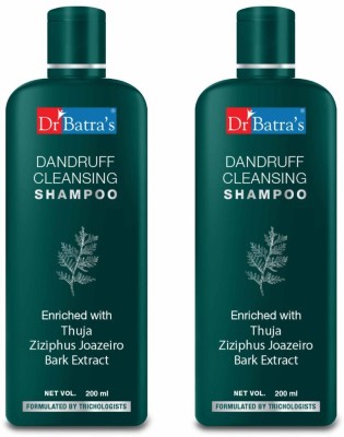 Dr Batra's Dandruff Cleansing Shampoo Enriched With Thuja (200 ML) Pack of 2(200 ml)
