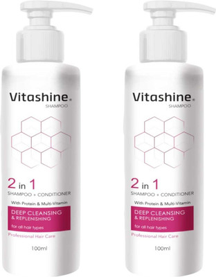 DOOMSDAY VITASHINE 2 IN 1 SHAMPOO + CONDITIONER FOR NOURISHING HAIRS PACK OF 100ml x 2(200 ml)