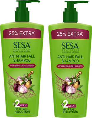 SESA Ayurvedic Anti-Hair Fall Shampoo with Bhringraj & Onion for Shiny Hair(1000 ml)