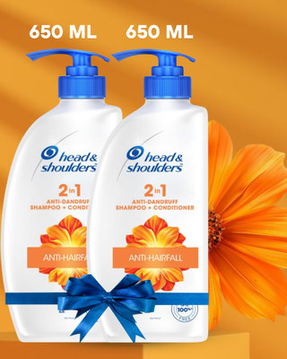 Head and Shoulders 2-In-1 Anti Hairfall, Anti Dandruff Shampoo + Conditioner(1300 ml)