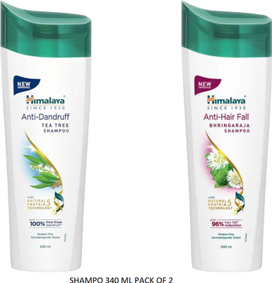 Himalaya Herbals ANTI DADRUF SHAMPO 340ML +ANTI HAIR FALL SHAMPO 340ML{340ML EACH}(0.6 ml)