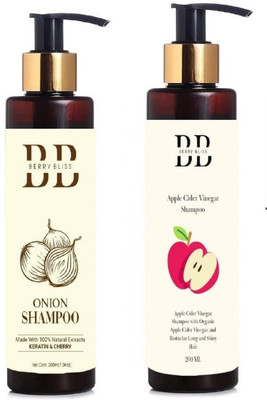 Berry Bliss apple 1 & onion 1 shampoo pack of 2r13(400 ml)