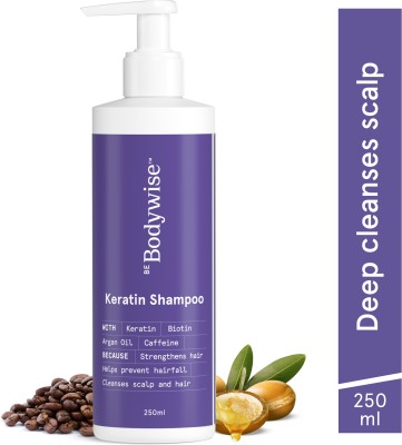 Be Bodywise Anti Hair fall Shampoo | Keratin , Biotin , Vit B3 , Vit B5 | Reduces Hairfall(250 ml)