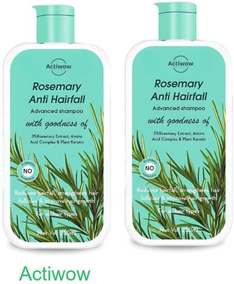 ACTIWOW Rosemary Shampoo For Improving Scalp Circulation and Reducing Fall A001(500 ml)