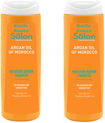 Rastic Assure Salon Professional Argan Oil Of Morrocco Moisture Repair Shampoo(400 ml)