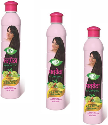 MEGHDOOT Ayurvedic Satreetha Shampoo for Dandruff and Scalp Acne(450 ml)