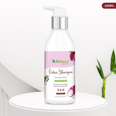 The Eco Mama Onion Shampoo for Hair Growth and Hair Fall Control with Onion(300 ml)