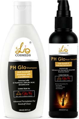 lio cosmeds Dandruff Control Medicated Treatment Kit | Shampoo & Serum | 100ml+60ml(160 ml)