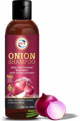 UCY Onion Shampoo for Hair Fall Control Shampoo with Onion Extract - Helps Strenghthen, Soften & Restore Shine(200 ml)
