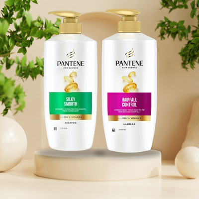 PANTENE Hair Science Silky Smooth Shampoo with Vitamin E (650 ml) 020(650 ml)