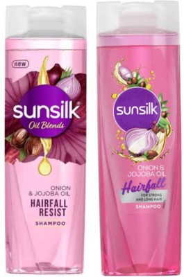 SUNSILK Onion & Jojoba Oil Hairfall Shampoo 192ml x 2un(384 ml)