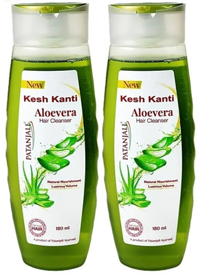 PATANJALI KESH KANTI ALOEVERA SHAMPOO 180ML 2PCS(360 ml)