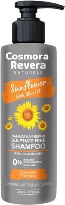 COSMORA REVERA SUN FLOWER SHAMPOO FOR ELIMINATES & FRIZZENESS GROW HAIR PACK OF 1(200 ml)