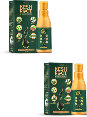 DOUBLE LIPS KESH ROOT Kesh Root Ayurvedic Shampoo 100 ML Pack of - 2(200 ml)