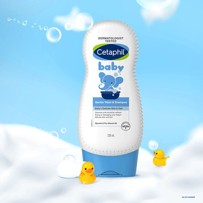 Cetaphil Baby Gentle Wash & Shampoo With Glycerin & Panthenol(230 ml)