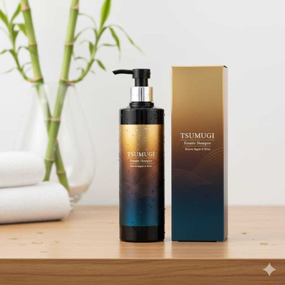 tsumugi 8 Keratin Premium Keratin Shampoo for Men & Women 500ml(500 ml)