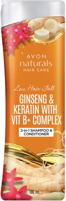 AVON Naturals Ginseng Shampoo & Conditioner with KERATIN &Vitamin B Complex (set of1)(180 ml)