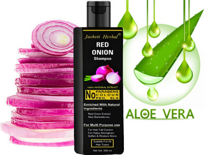 62% OFF on jashvii herbal Red Onion And Aloevera Shampoo for Dandruff & Premature Hair Loss(200 ml) 62% OFF on jashvii herbal Red Onion And Aloevera Shampoo for Dandruff & Premature Hair Loss(200 ml)