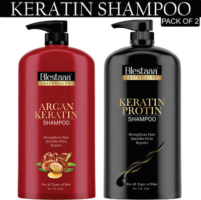 blestaaa essentialss Keratin Argan OIL Smooth Shampoo Shine for Frizz Control FOR WOMEN..(2 L)