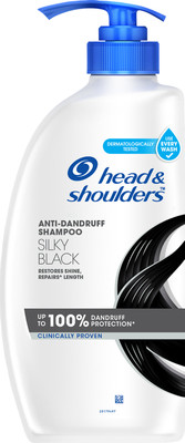 HEAD & SHOULDERS Silky Black Anti-Dandruff Shampoo for Dry or Frizzy Hair(650 ml)