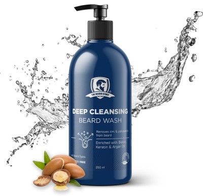 THE BEARD STORY Deep Cleansing Beard Wash, Frizz Free Shiny Look Remove Pollutants & Dirt(250 ml)